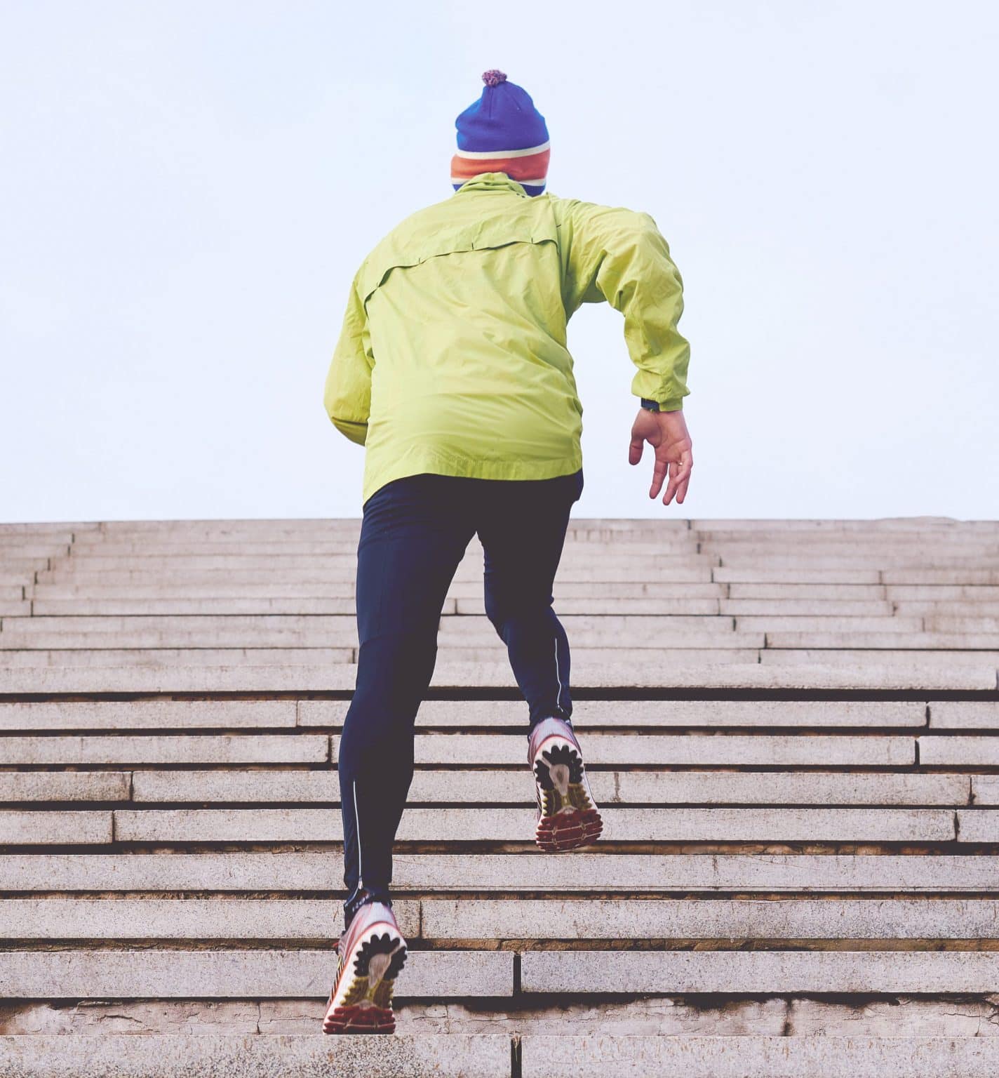 person exercising and training